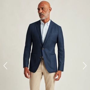 Bonobos - Unconstructed Italian Wool Blazer - 40L - Bright Navy
